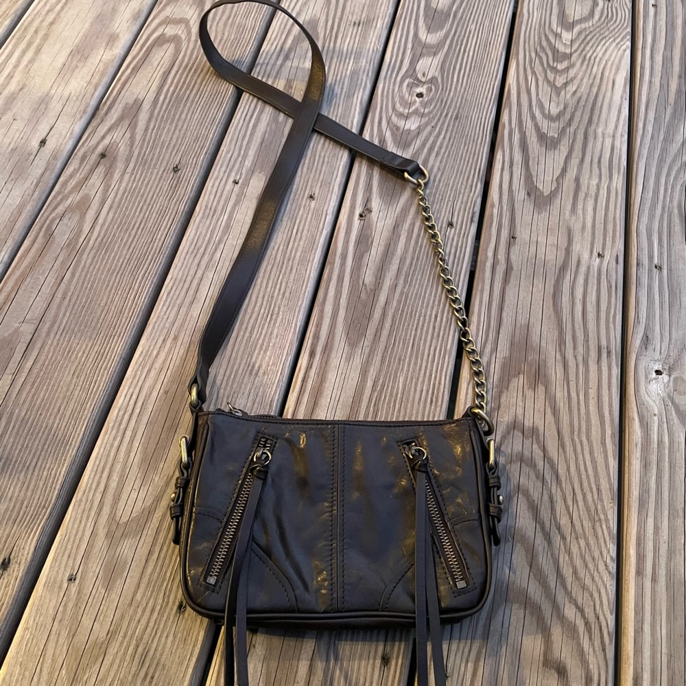 MARC NY/Andrew Marc dark brown leather shoulder bag